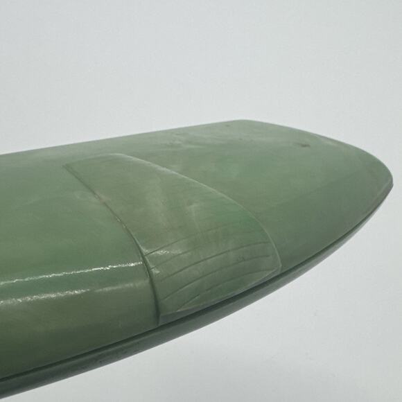 VTG Deltah Jewelry Presentation Box Green Celluloid Vanity Jadite Braun-Crystal - Picture 6 of 7